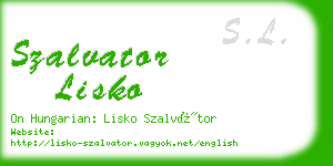 szalvator lisko business card